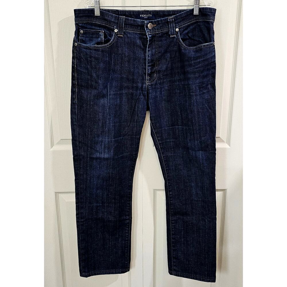 Fidelity Jimmy Jeans Mens 36 Minimalist Normcore Quiet Luxury Preppy Dark Wash